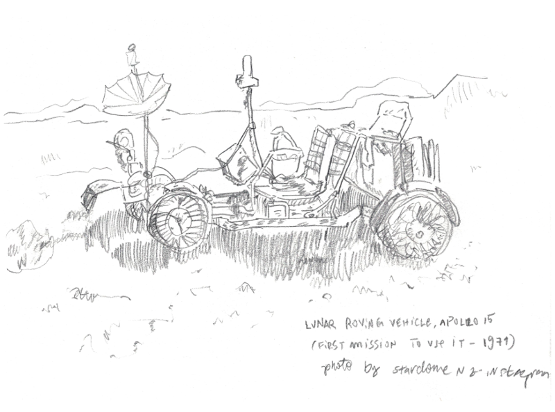 Lunar vehicle sketch