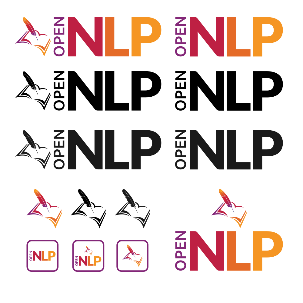 Apache OpenNLP logo. Inkscape.