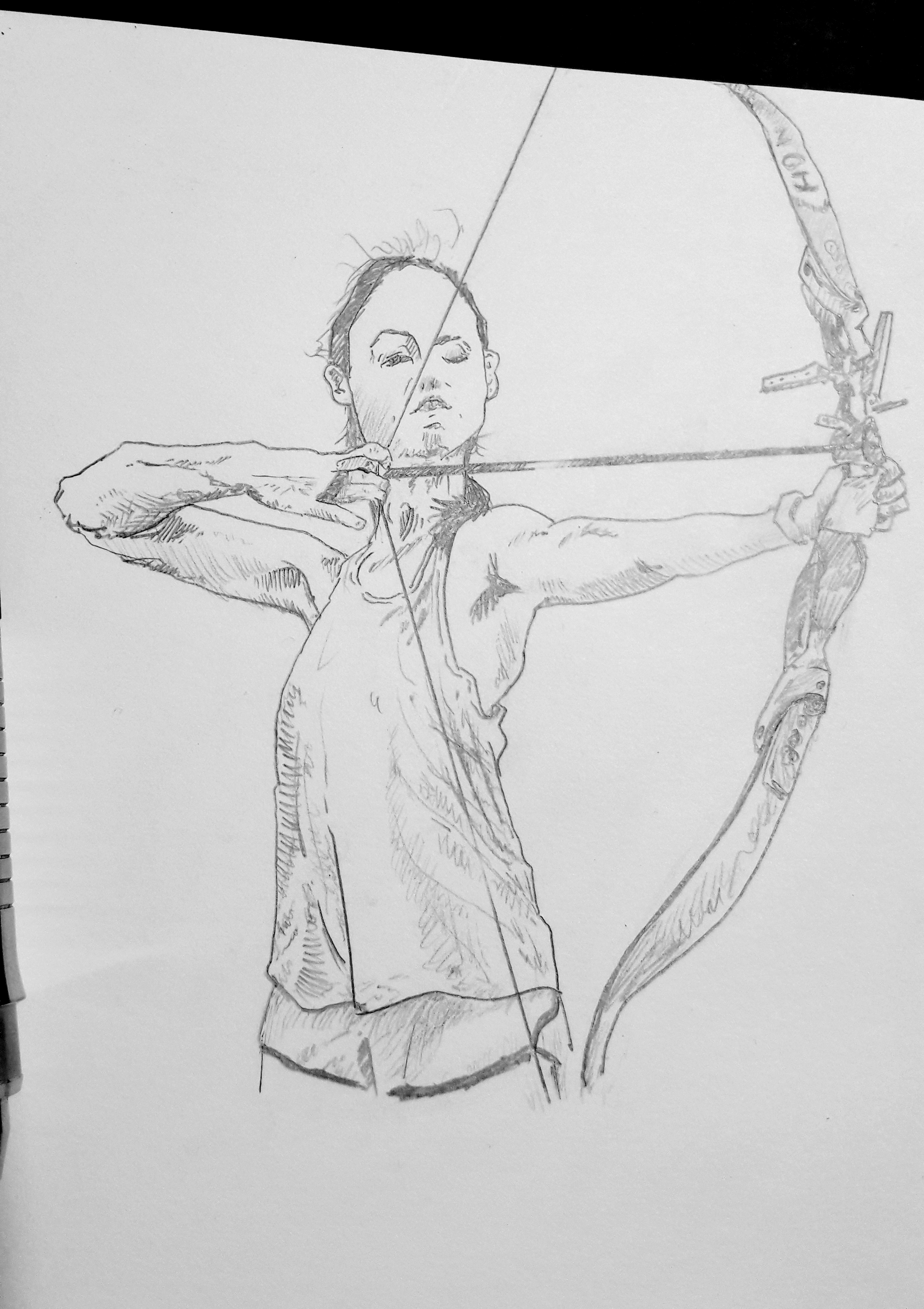 Archer drawing