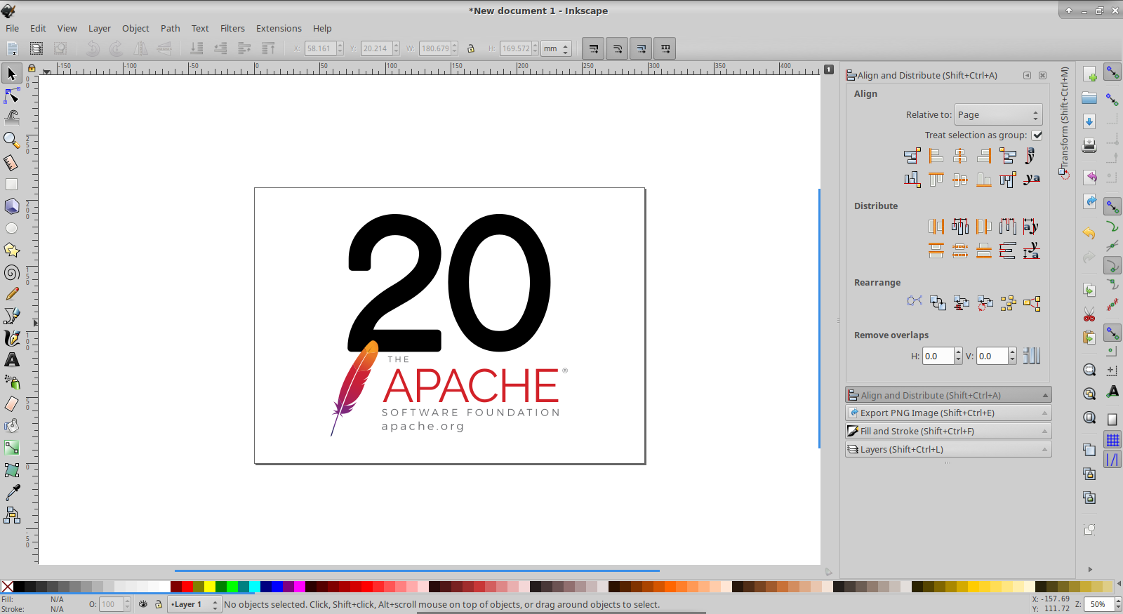 make a logo in inkscape