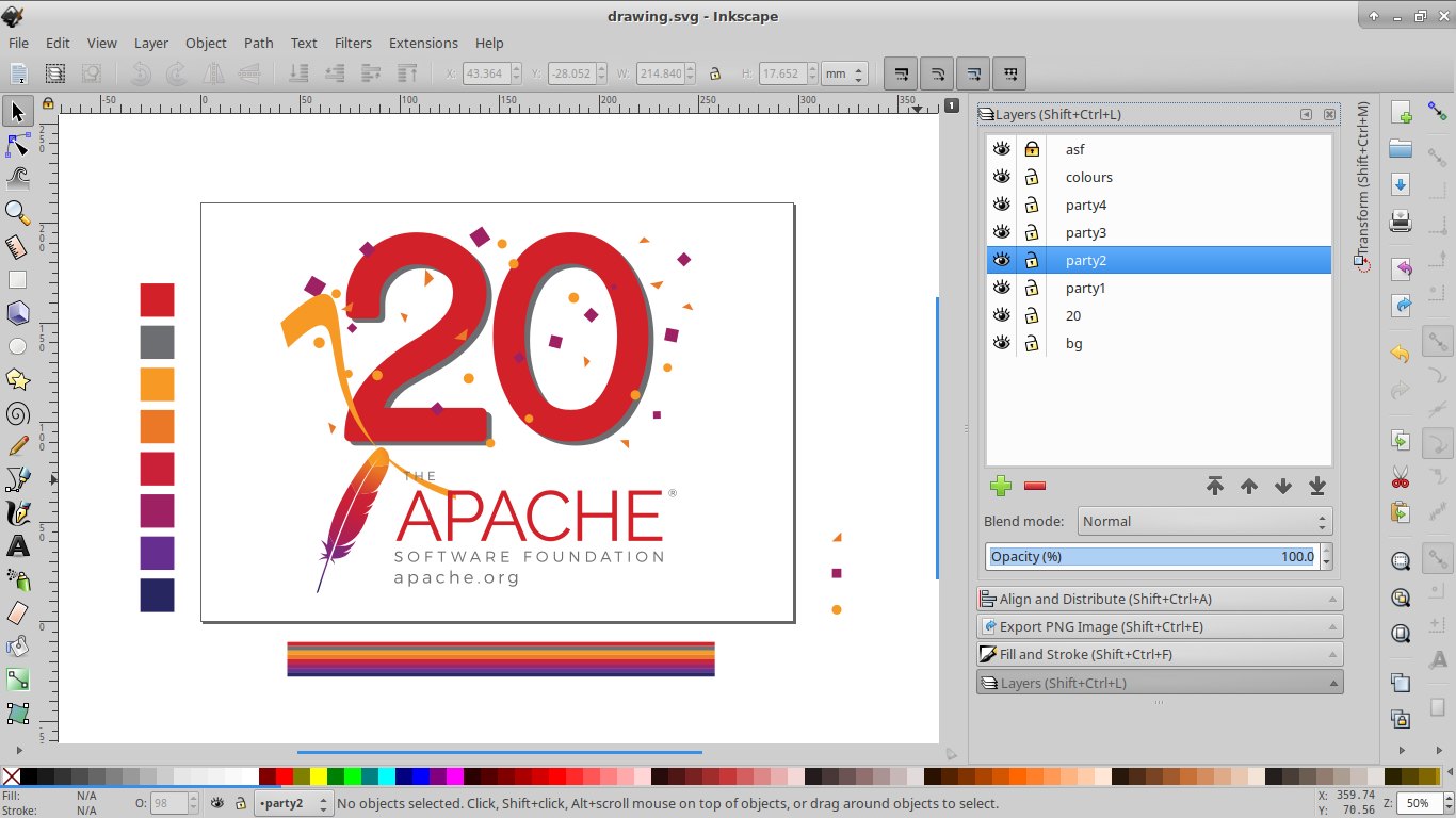 create logo using inkscape