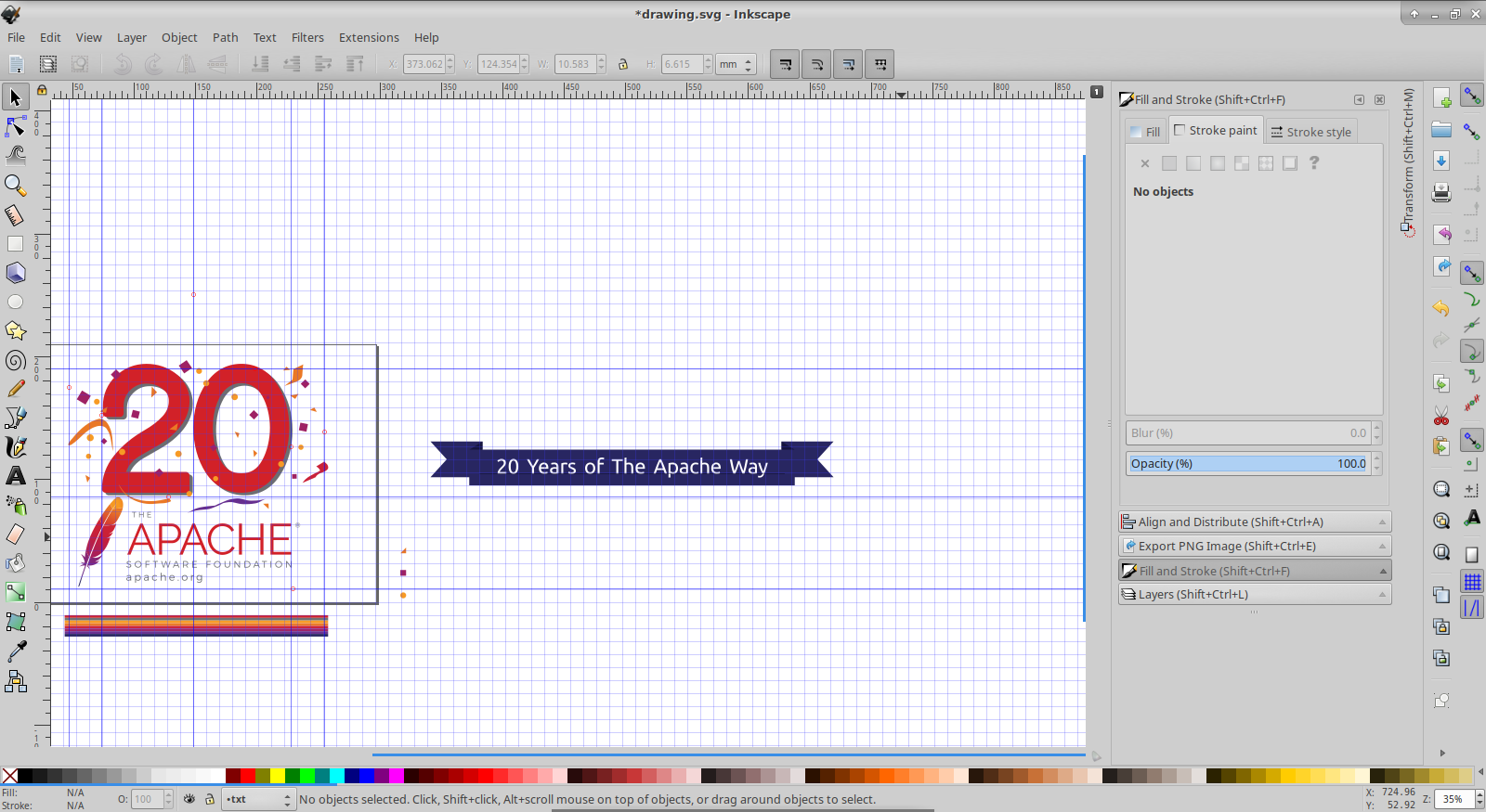 make a logo in inkscape