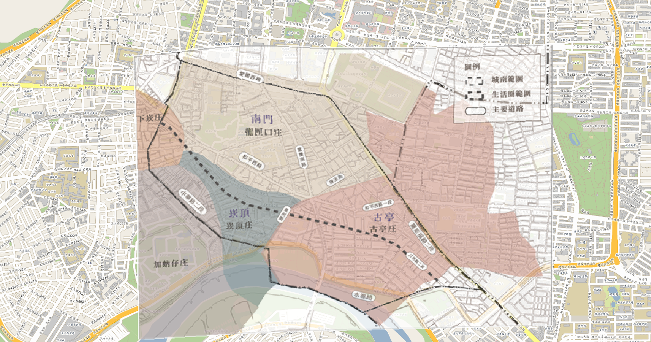 Longxiakou village georeferenced on OSM map